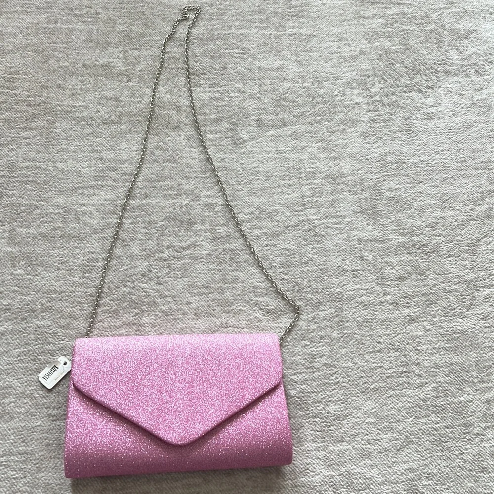Pink glitter handbag - Picture 3 of 4